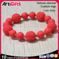 High end fashionable handmade silicon bead bracelet cheap for events